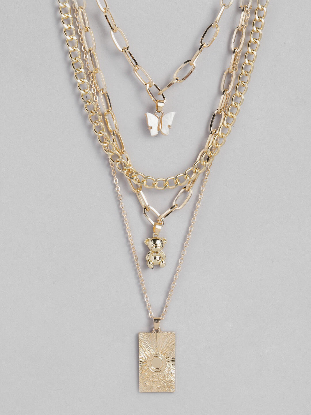 

justpeachy Set of 2 Necklace, Gold