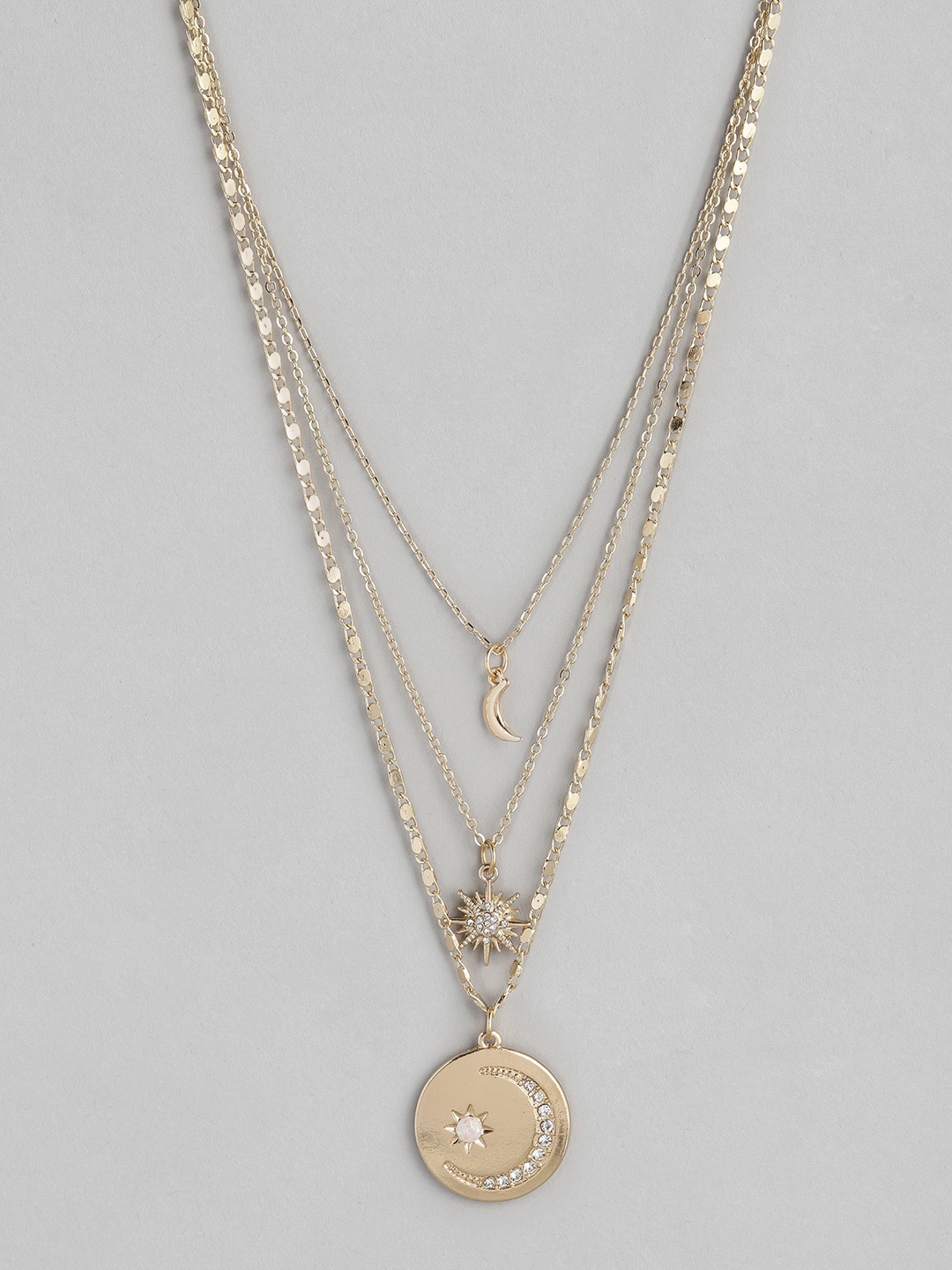 

justpeachy Gold-Plated Layered Necklace
