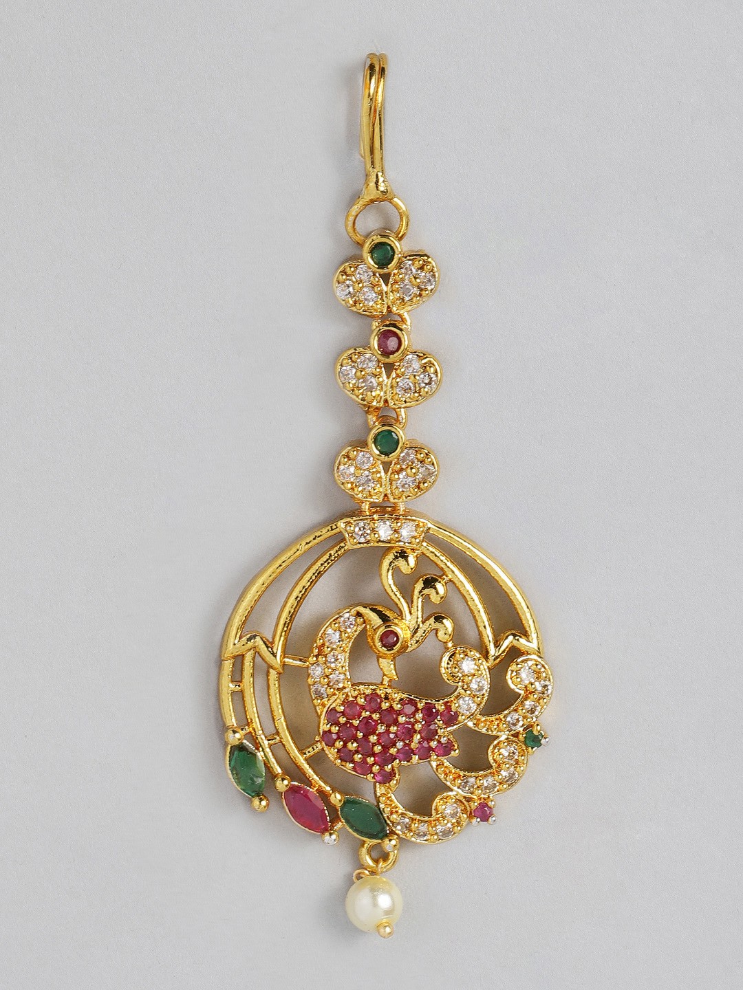 

justpeachy Gold Plated Studded Maangtika