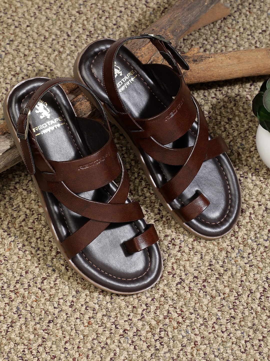 

Red Tape Men Brown Sandals