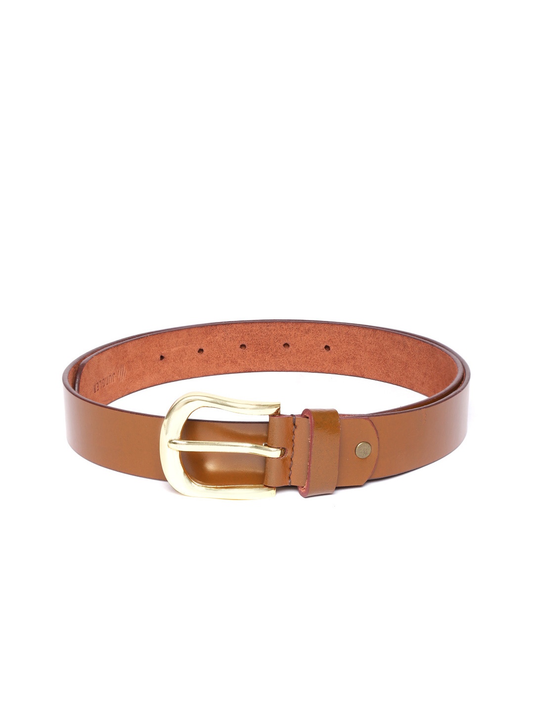 

JUNGLER Men Tan Brown Solid Leather Belt