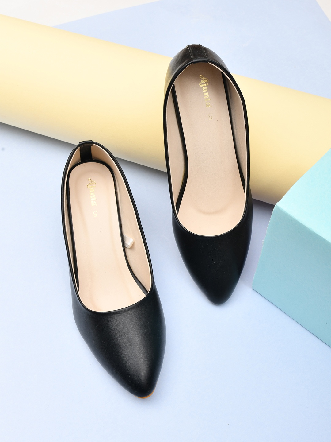 

Ajanta Women Black Solid Formal Pumps