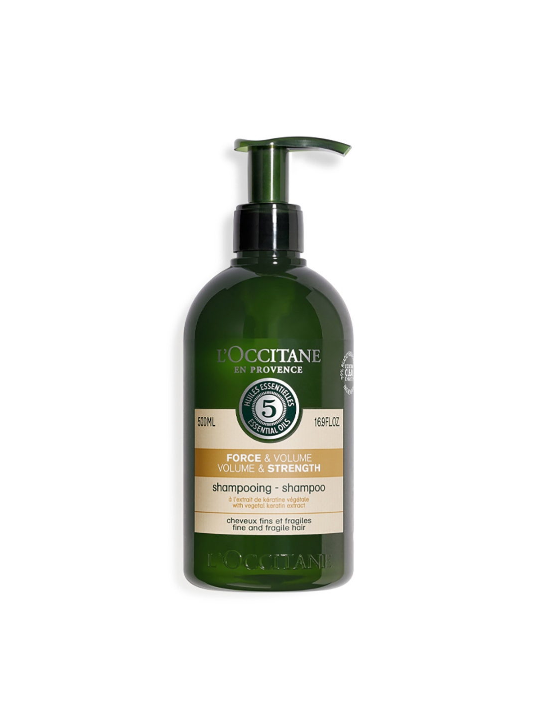 

LOccitane en Provence Unisex Volume & Strength Shampoo 500 ml, Transparent