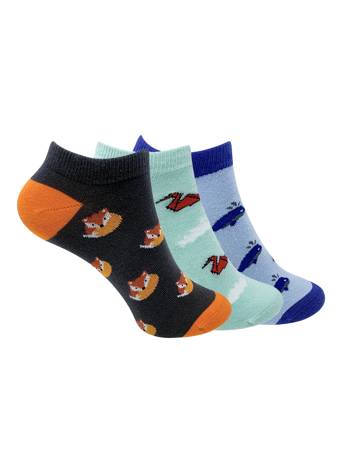 

Mint & Oak Women Pack Of 3 Assorted Ankle-Length Socks