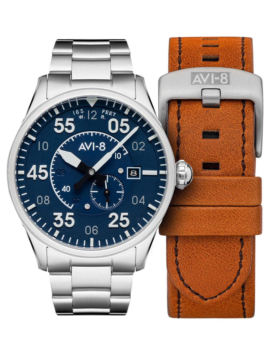 

AVI-8 Men Blue & Silver-Toned Analogue Watch AV-4073-11