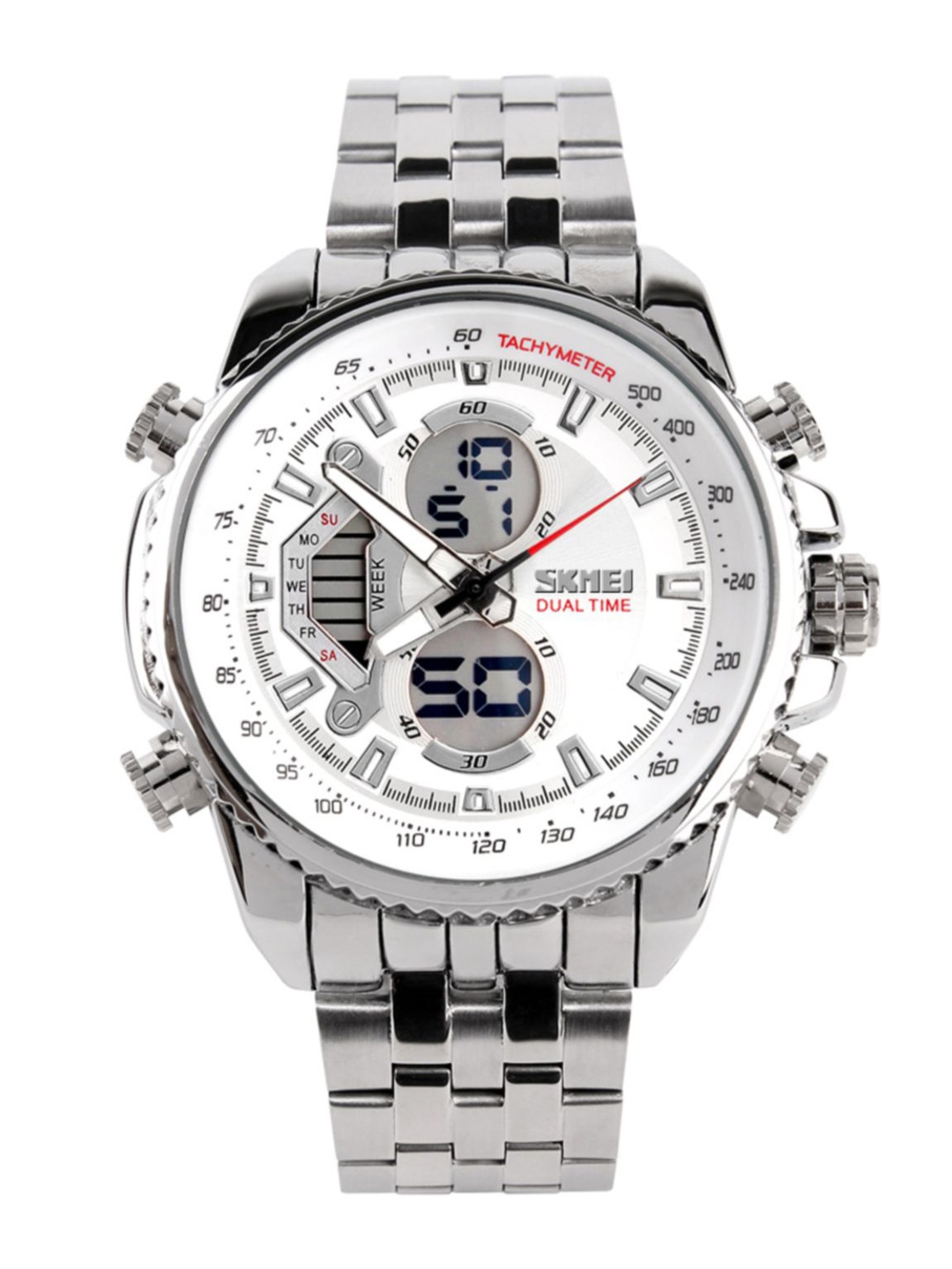 

Skmei Men Silver-Toned Analogue Watch 993