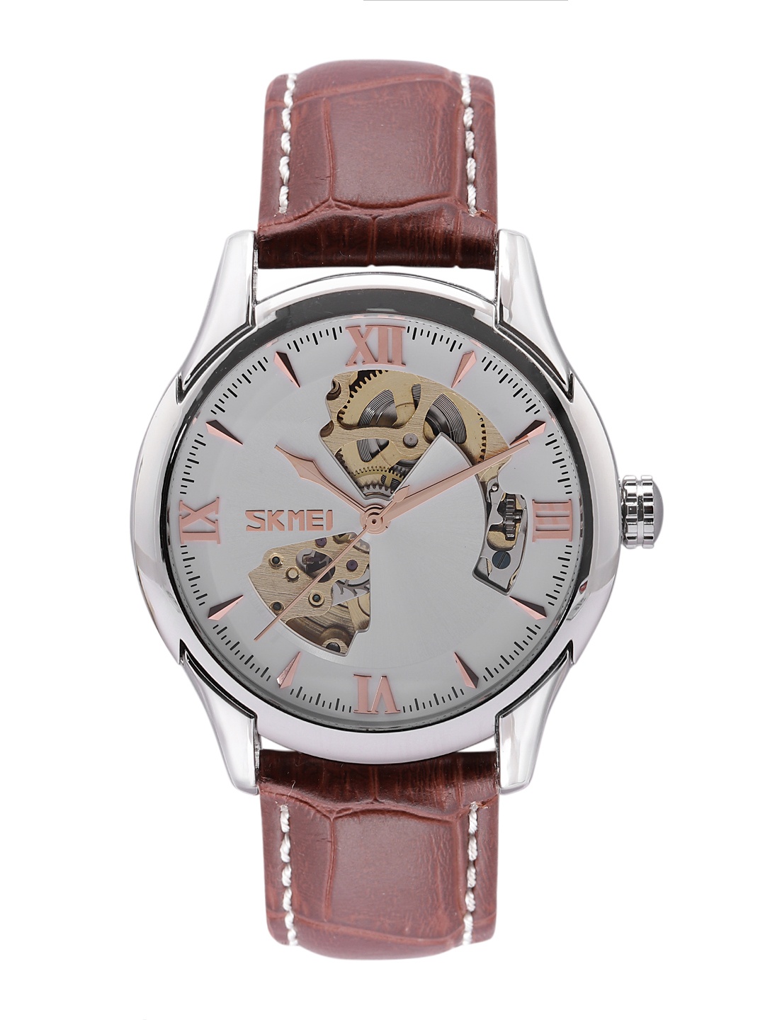 

Skmei Men Silver-Toned Analogue Watch 9223