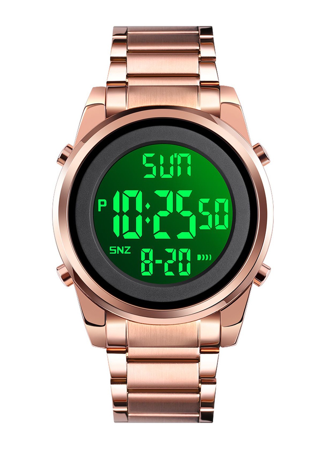

Skmei Unisex Rose Gold & Copper Digital Watch
