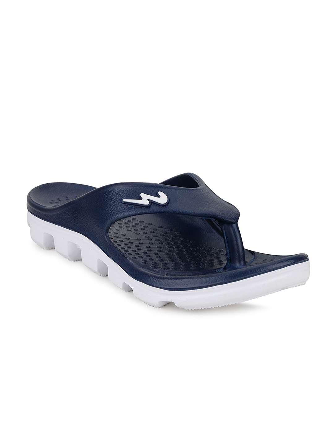

Campus Men Navy Blue & White Self Design Thong Flip-Flops