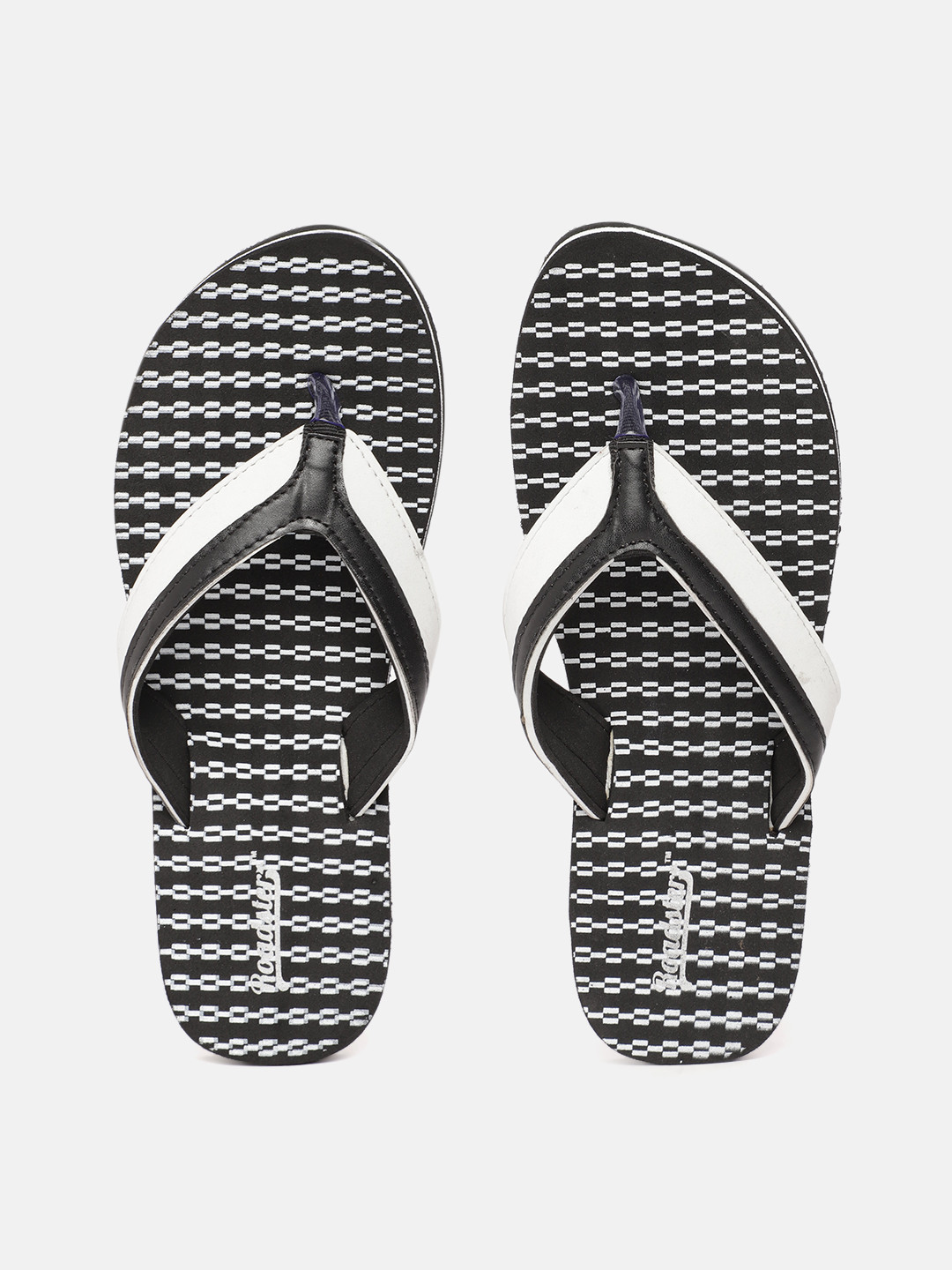 

Roadster Women Black & White Printed Thong Flip-Flops