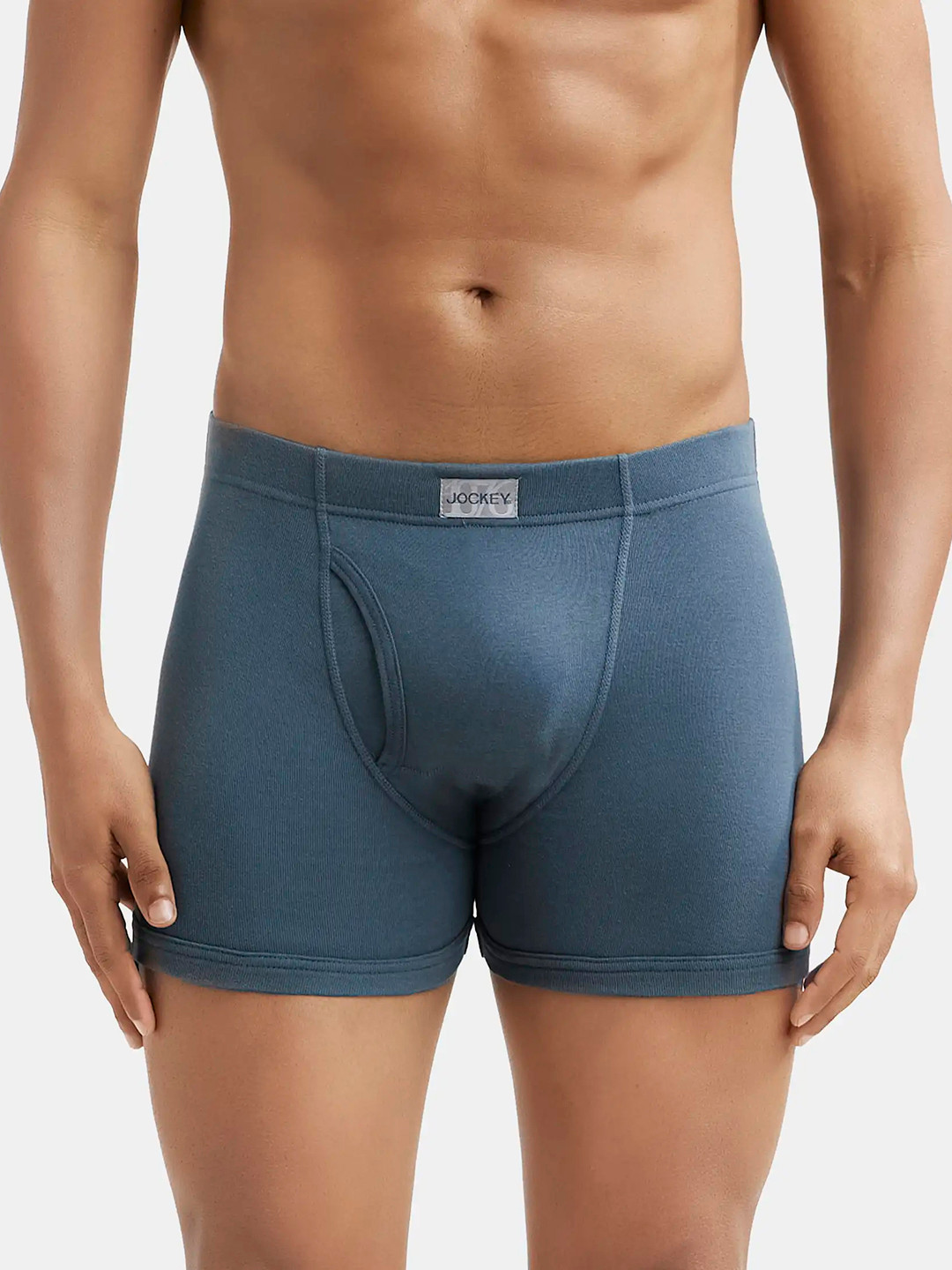 

Jockey Combed Cotton Rib Boxer Brief with Ultrasoft and Durable Waistband-8008, Charcoal