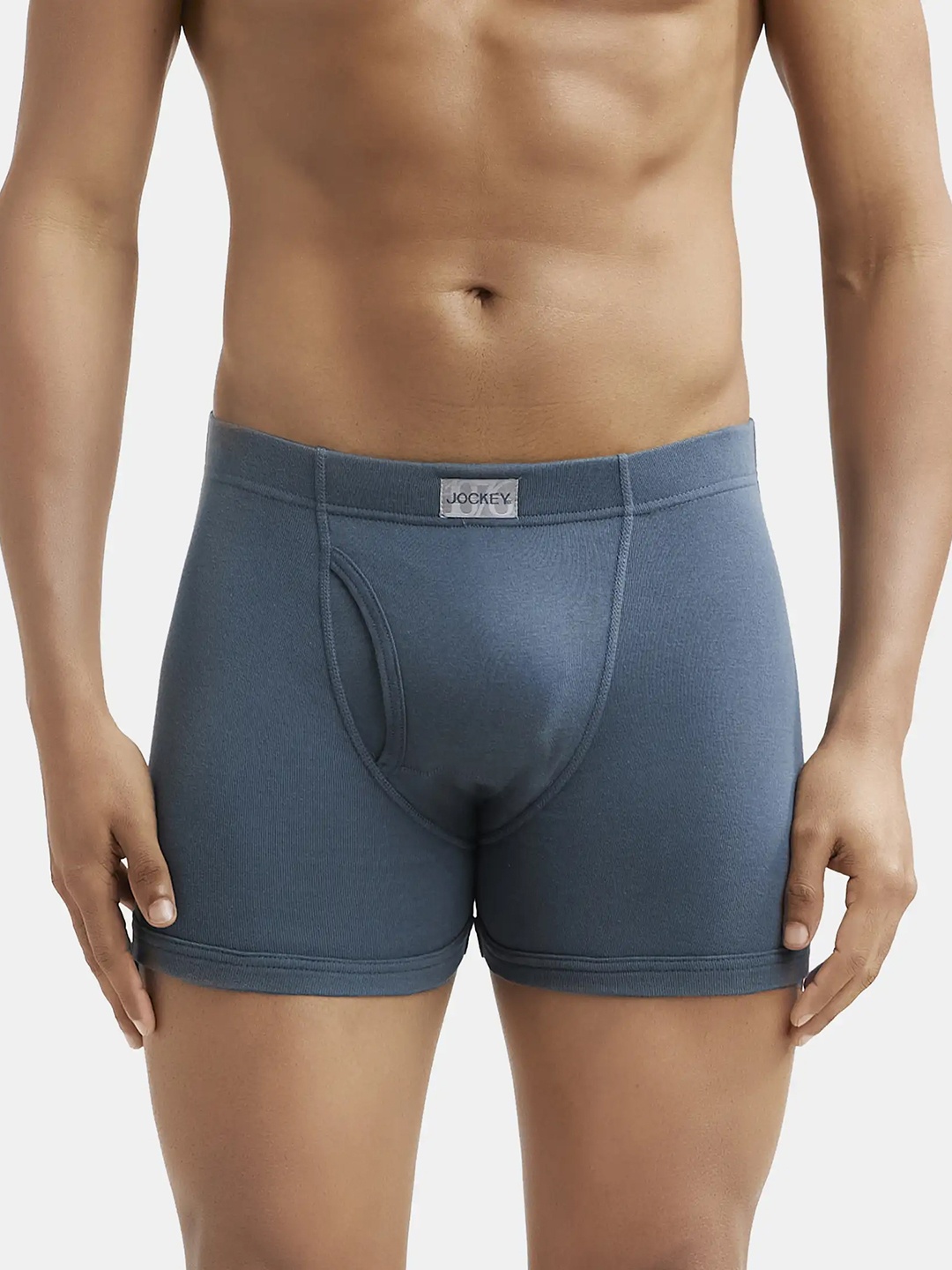 

Jockey Combed Cotton Rib Boxer Brief with Ultrasoft and Durable Waistband-8008, Charcoal