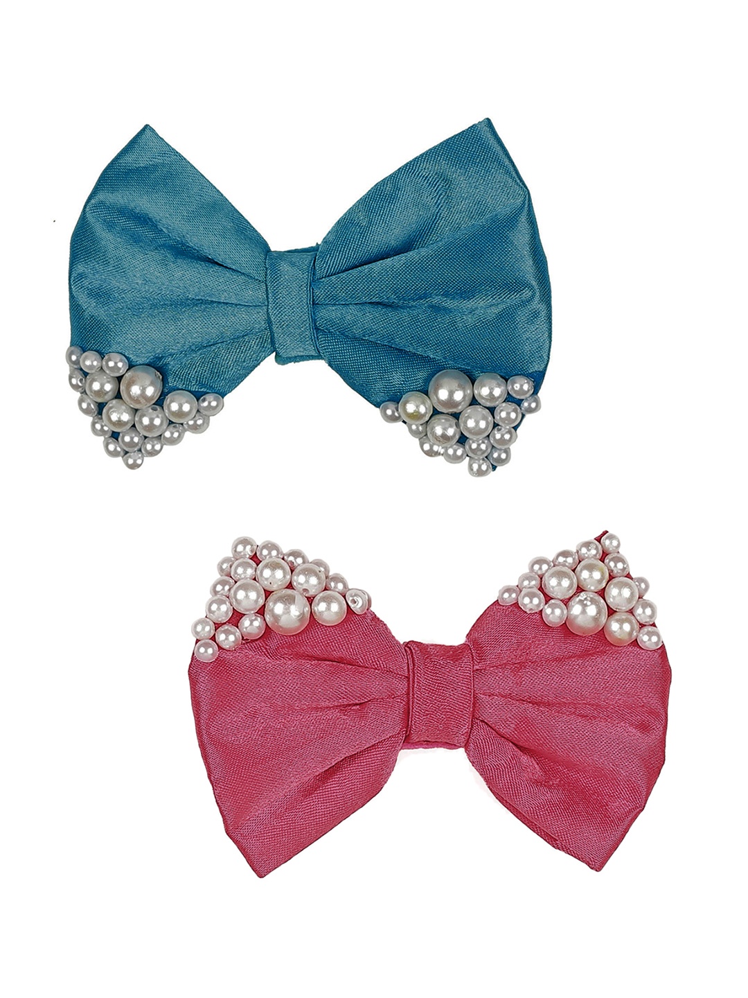 

ONE on ONE Girls Set Of 2 Embellished Alligator Hair Clips, Pink