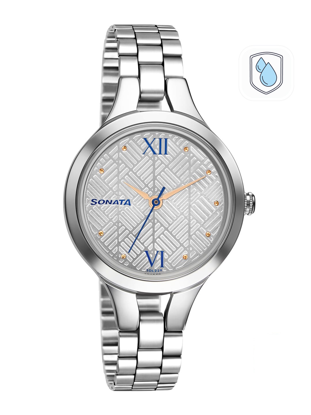 

Sonata Women Silver-Toned Analogue Watch 8151SM06