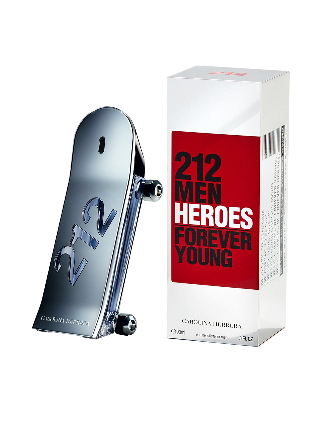 

Carolina Herrera 212 Heroes Eau De Toilette 90ml, Charcoal