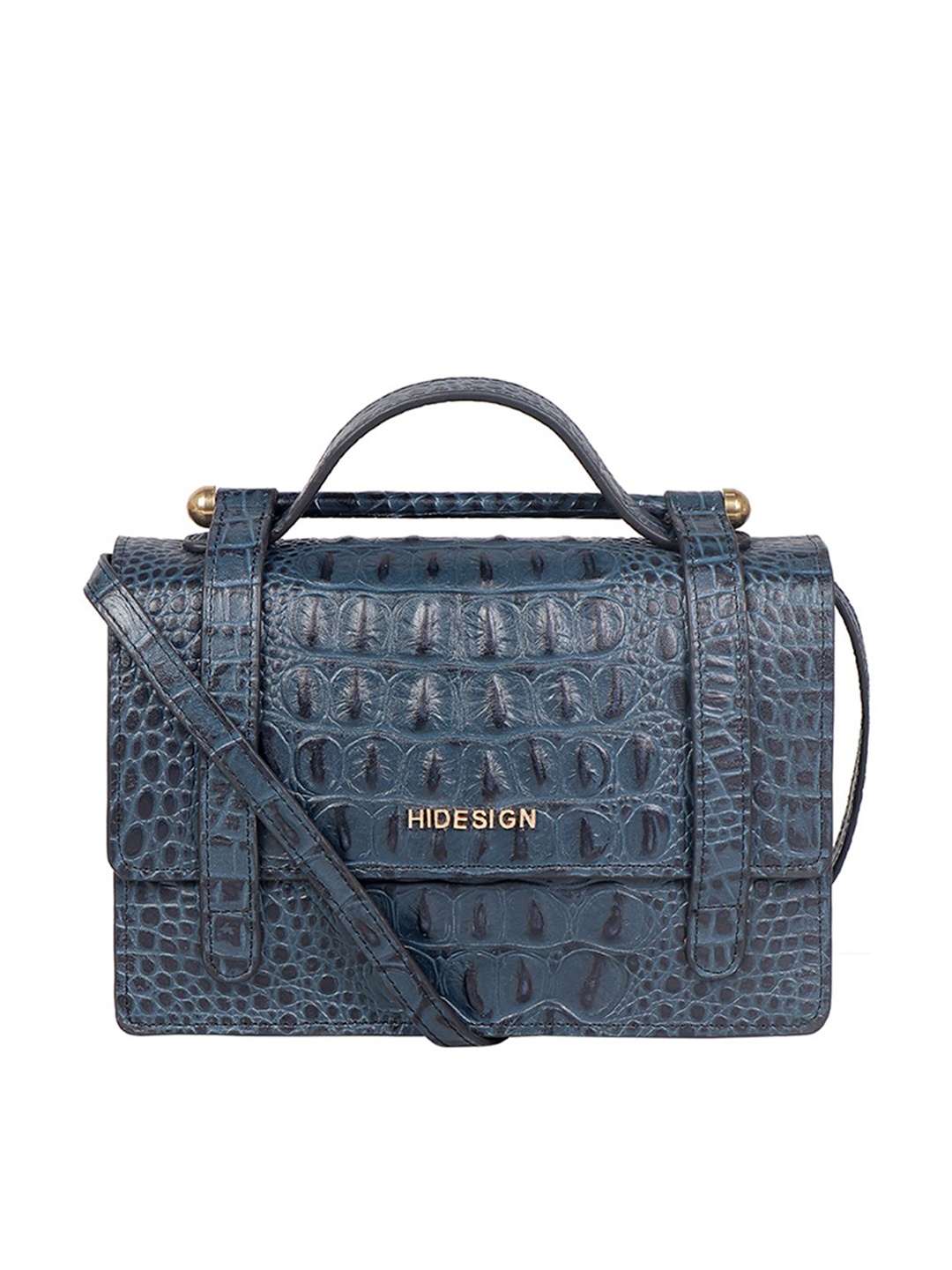 

Hidesign Blue Textured Clutch