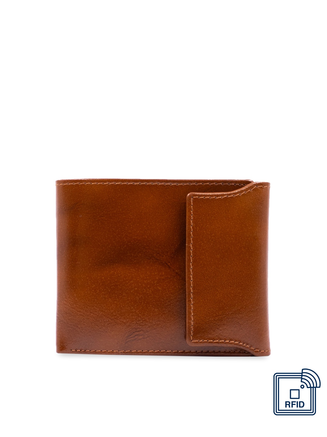 

RICH BORN Men Brown Solid Two Fold Wallet