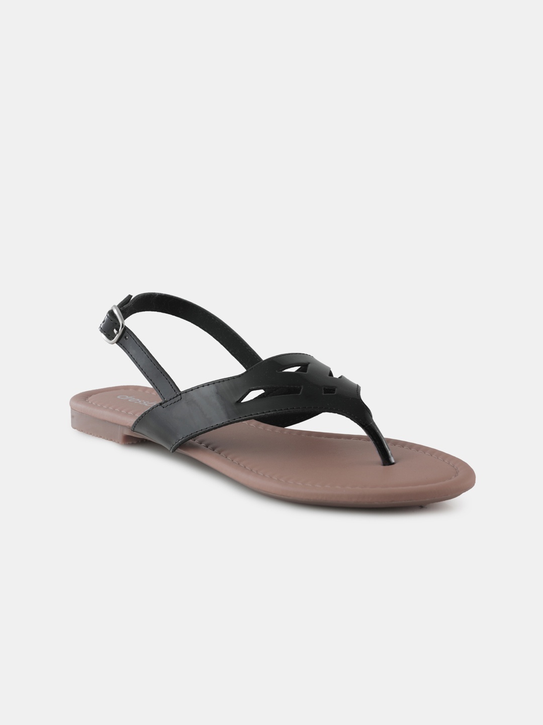 

DressBerry Women Black Open Toe Flats