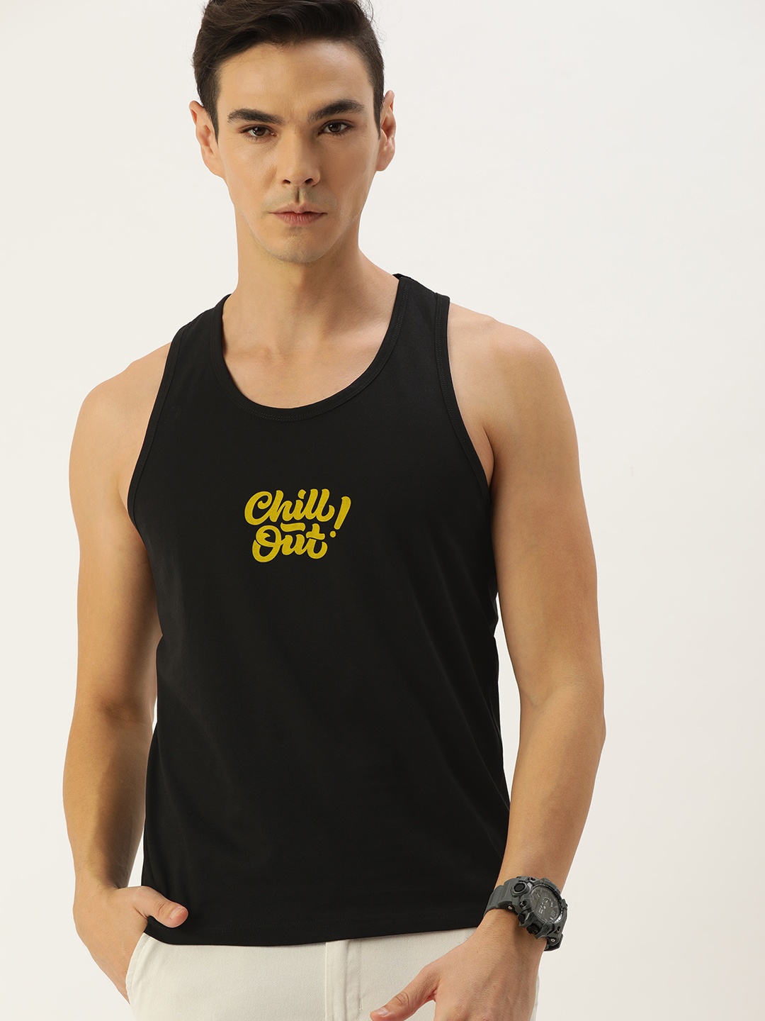 

DILLINGER Men Black Typography Printed T-shirt
