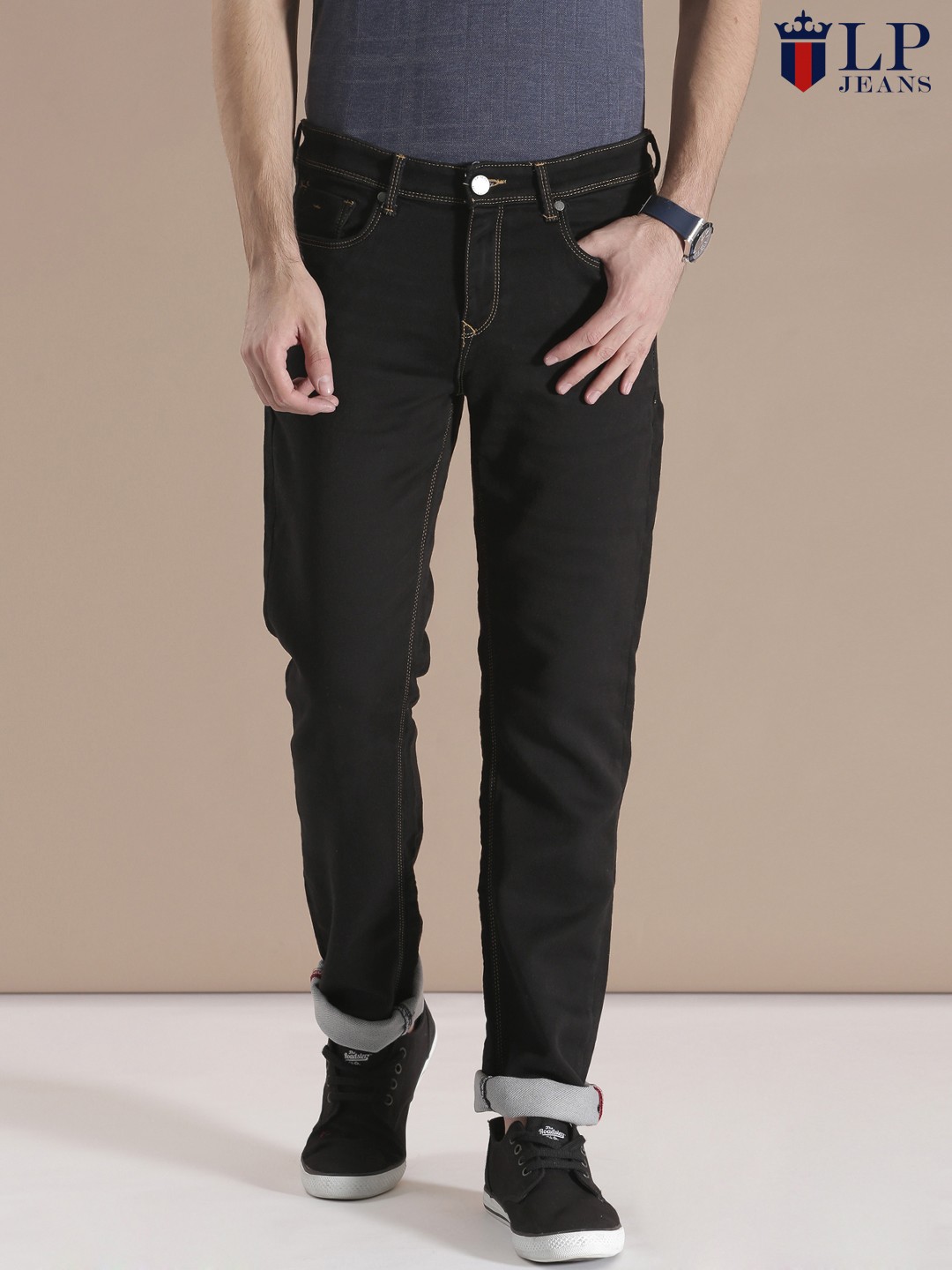 

Louis Philippe Jeans Black Albert Skinny Fit Jeans