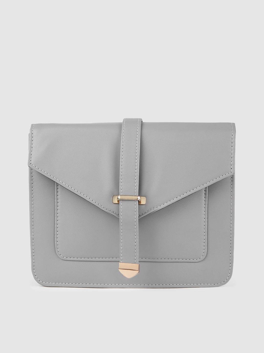 

AccessHer Grey Solid Sling Bag