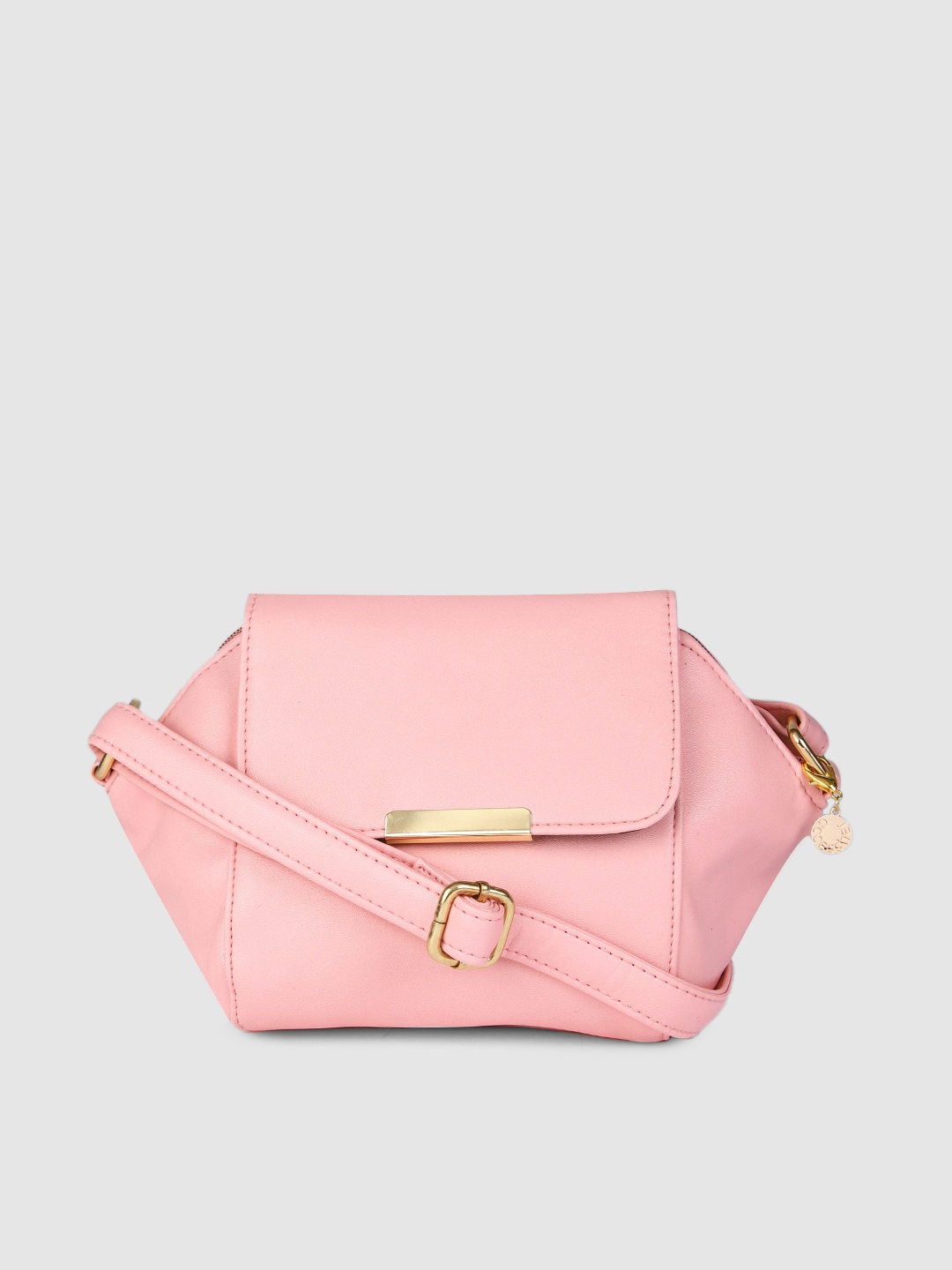 

AccessHer Pink Structured Sling Bag