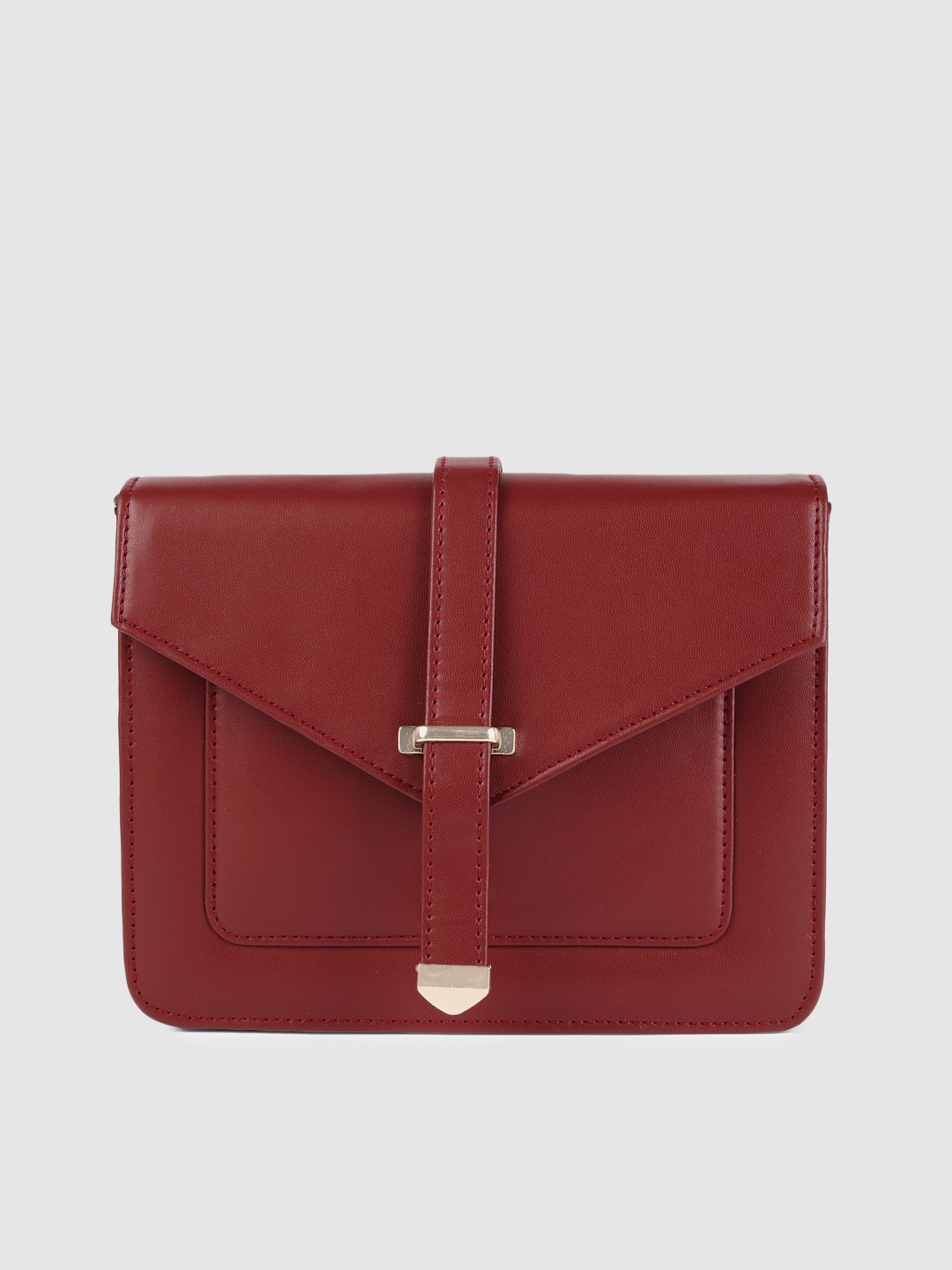 

AccessHer Maroon Solid Sling Bag