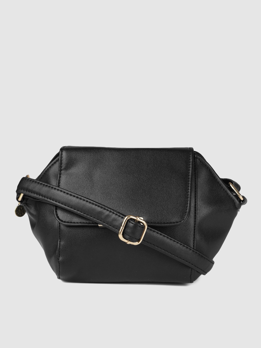 

AccessHer Black Solid Sling Bag