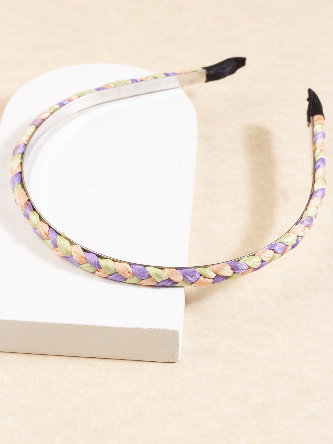 

AccessHer Women Multicoloured Braided Hairband, Multi