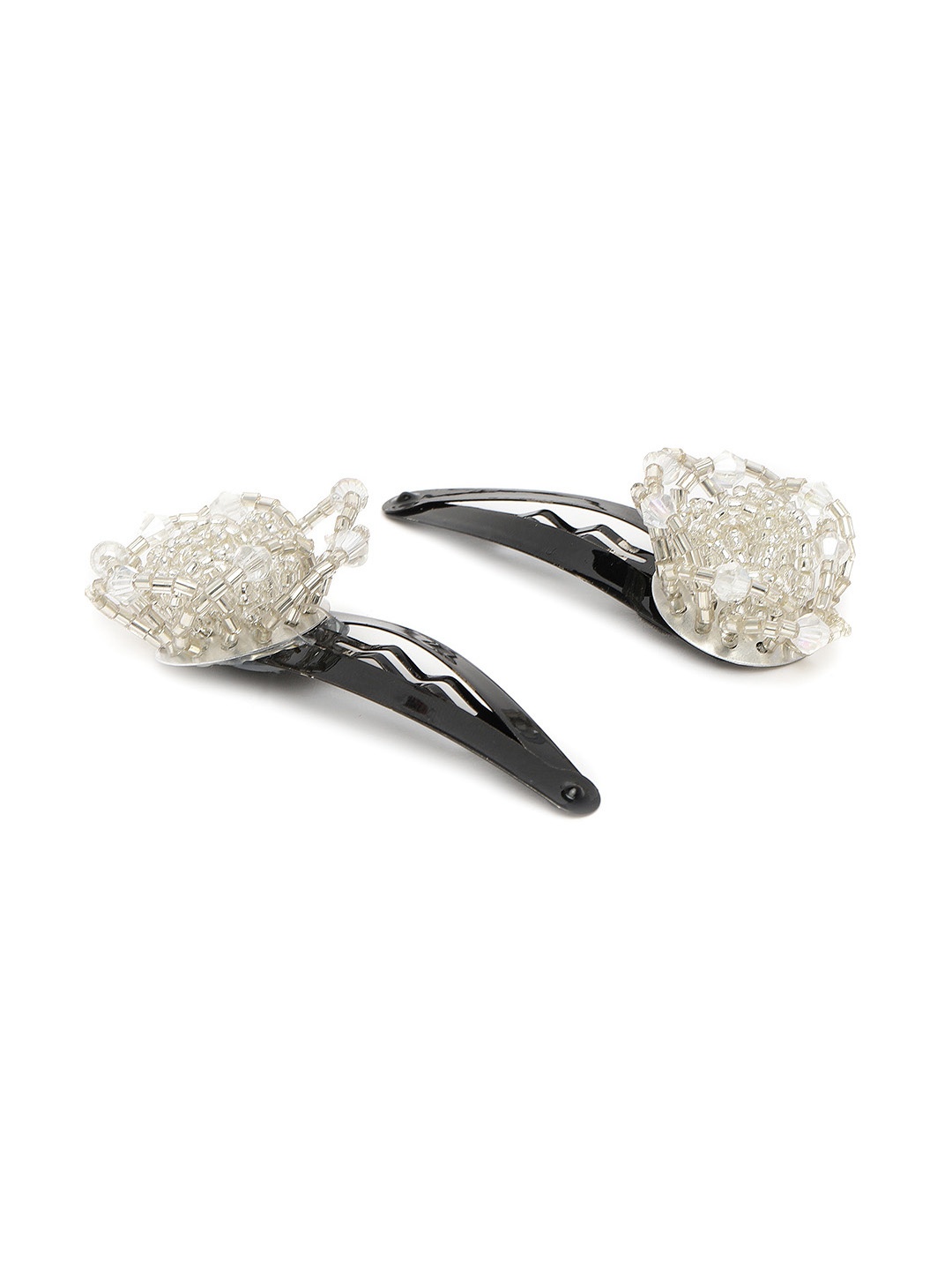 

AccessHer White Beaded Tic Tac Hair Clip