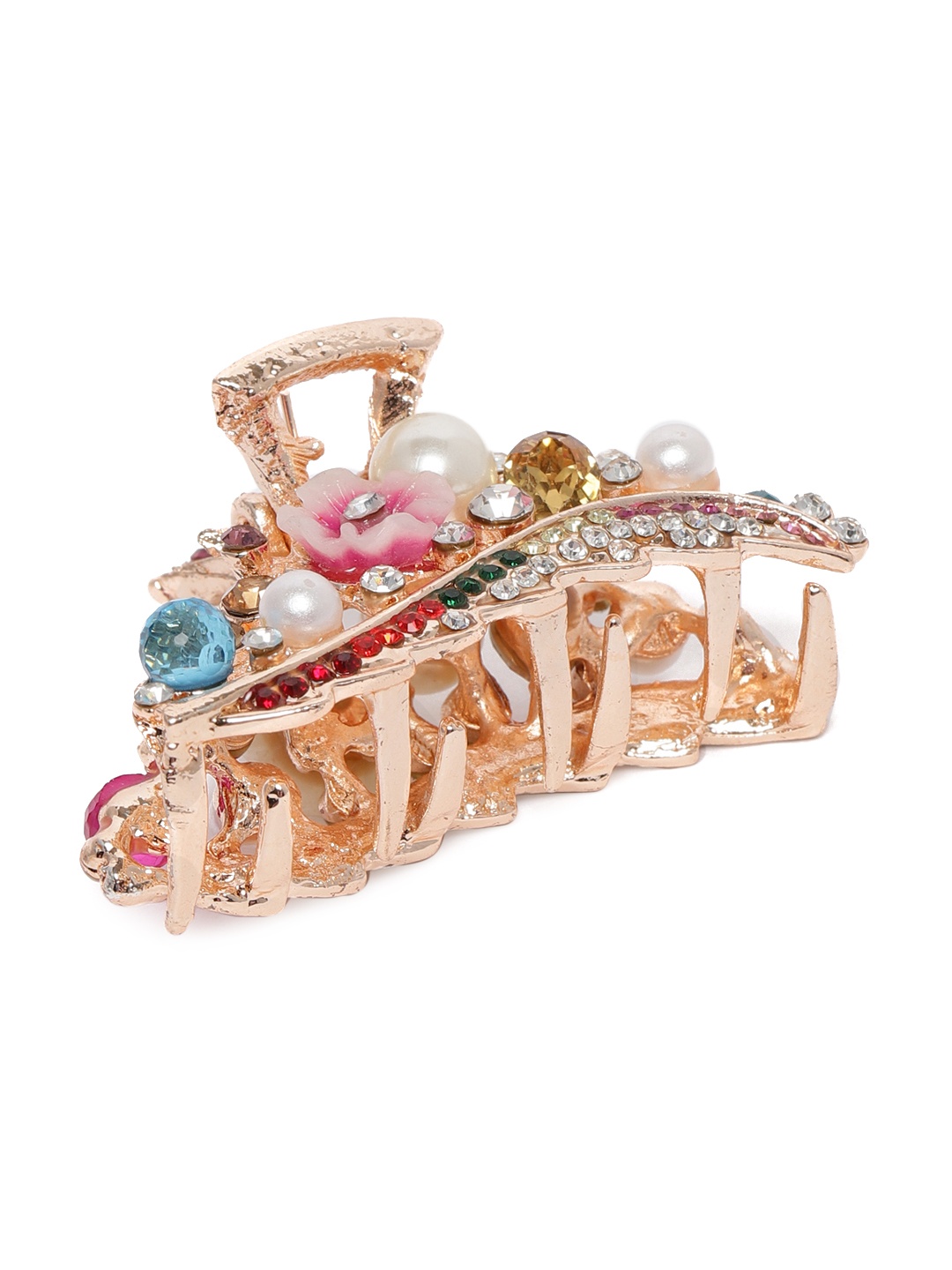 

AccessHer Multicoloured Embellished Claw Clip, Multi