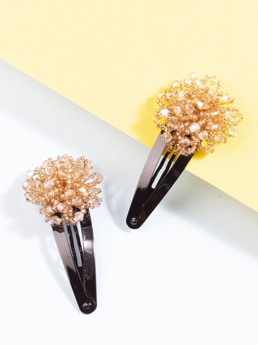 

AccessHer Gold-Toned Beaded Tic Tac Hair Clip