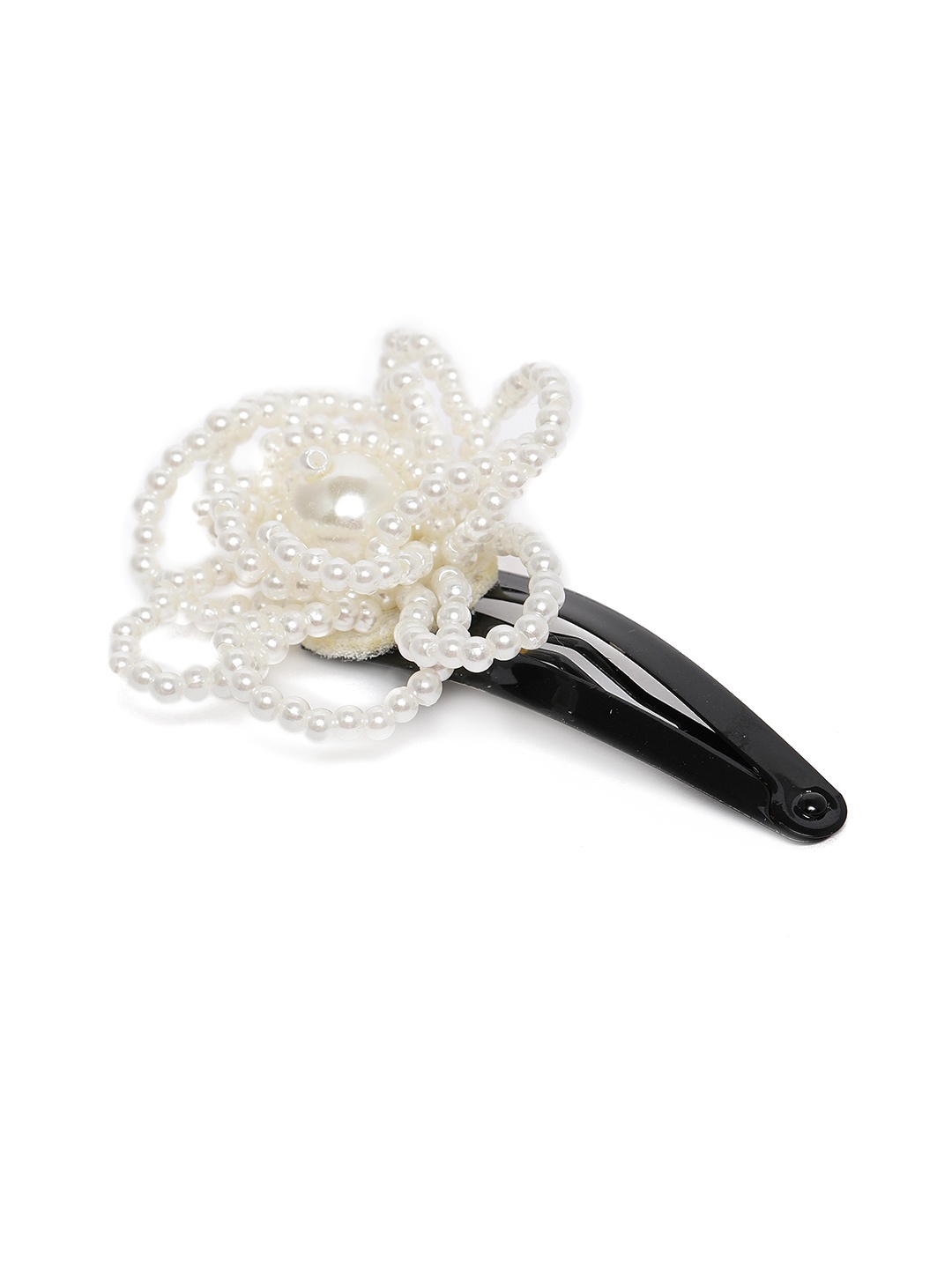 

AccessHer White Faux Pearls Beaded Tic Tac Hair Clip