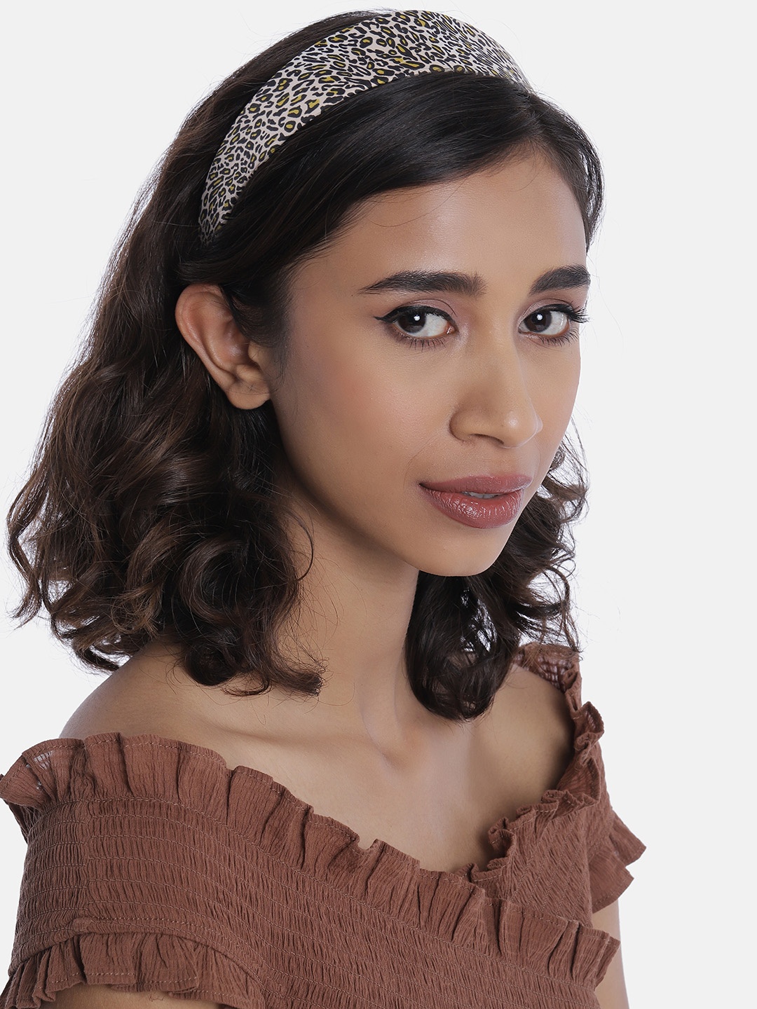 

AccessHer Pack of 2 Handcrafted Hairbands, Cream