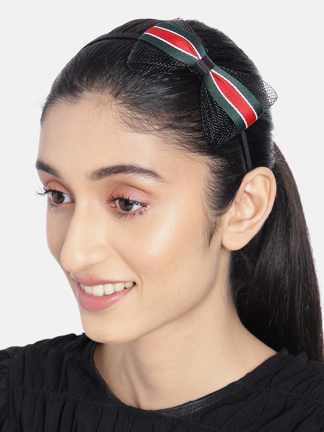 

AccessHer Women Black & Red Hairband