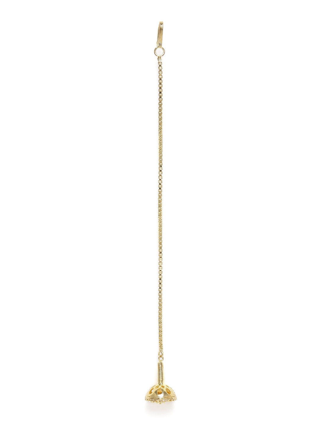 AccessHer Gold-Plated AD Studded Handcrafted Maang Tika