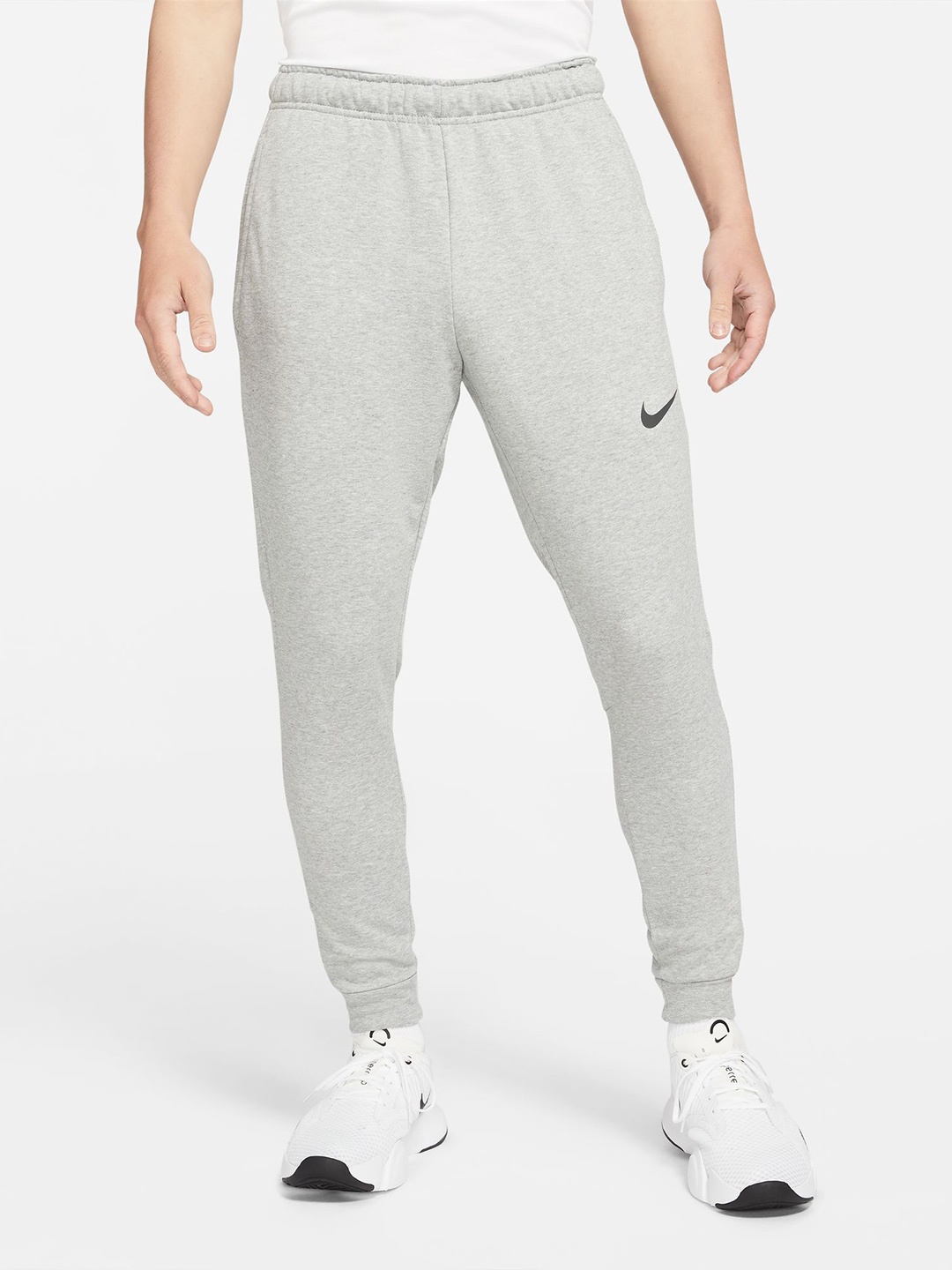 

Nike Dri-FIT Men's Tapered Training Trousers, Grey melange