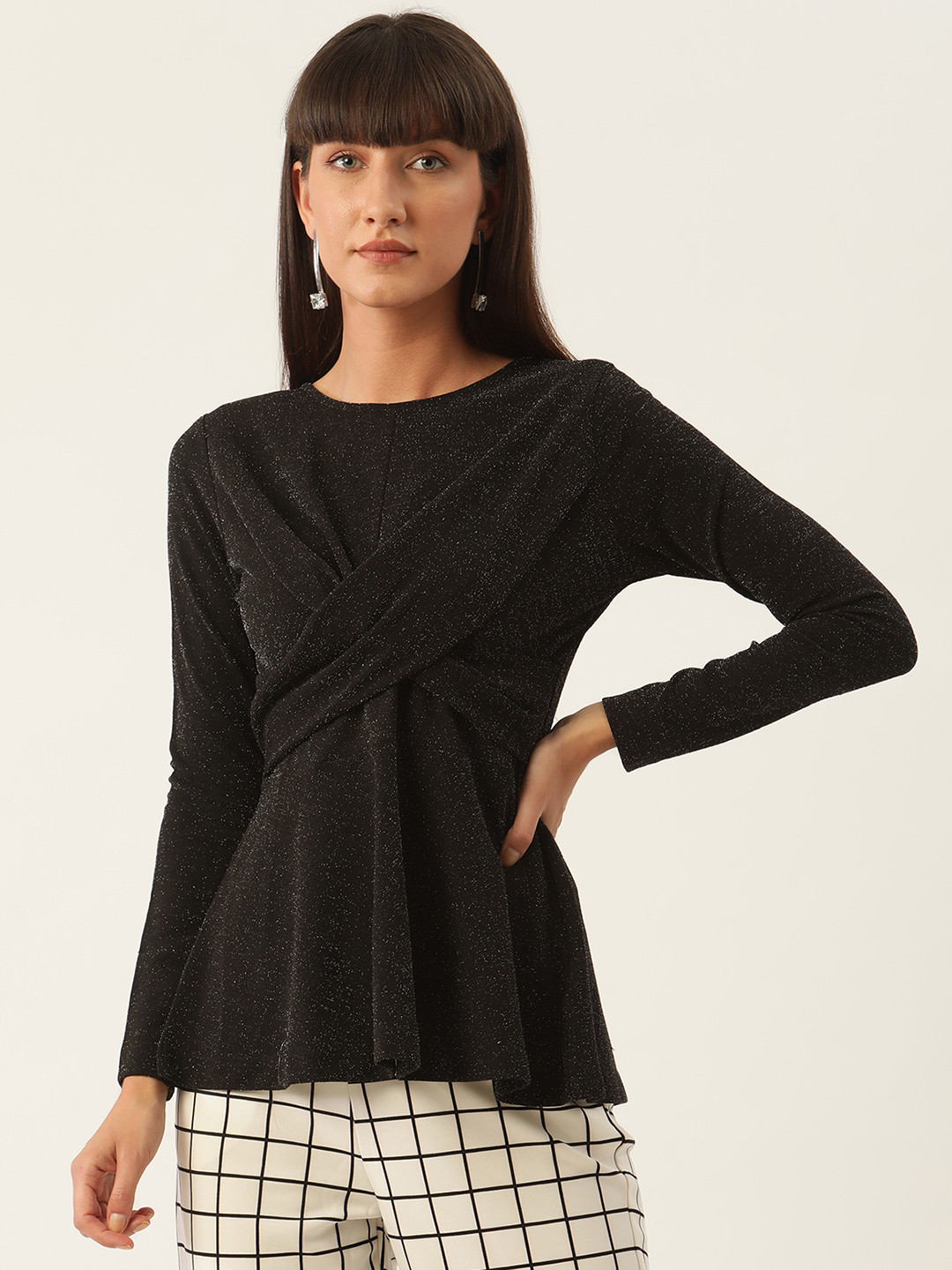 

Zoella Black Wrap Top