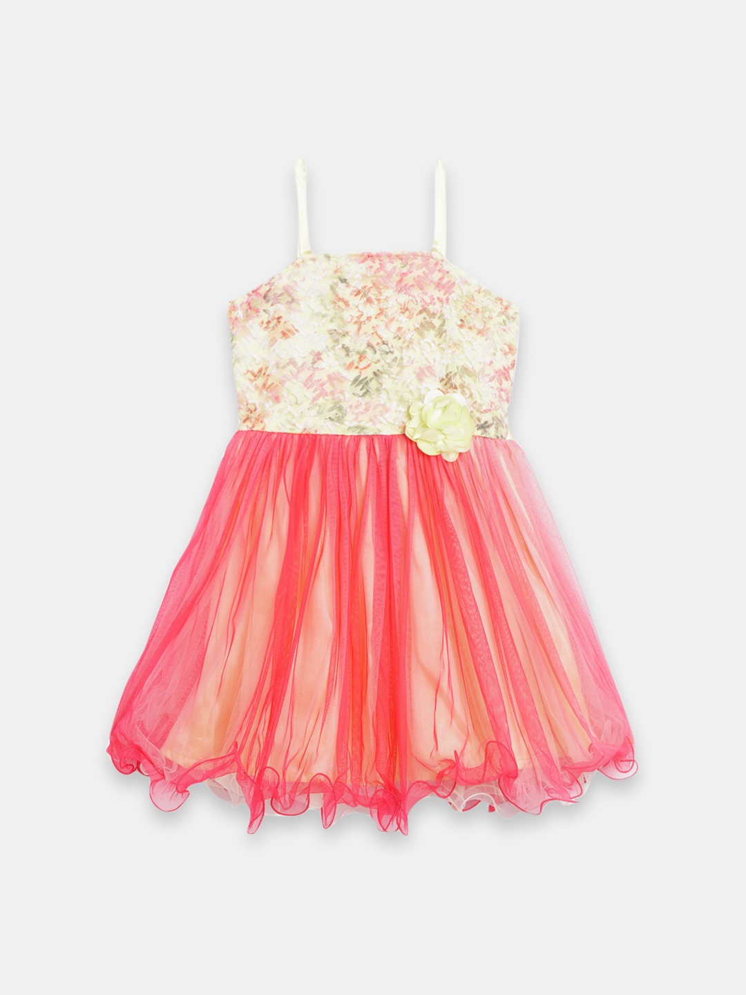 

Butterfly Blush Girls Yellow Solid Fit and Flare Dress