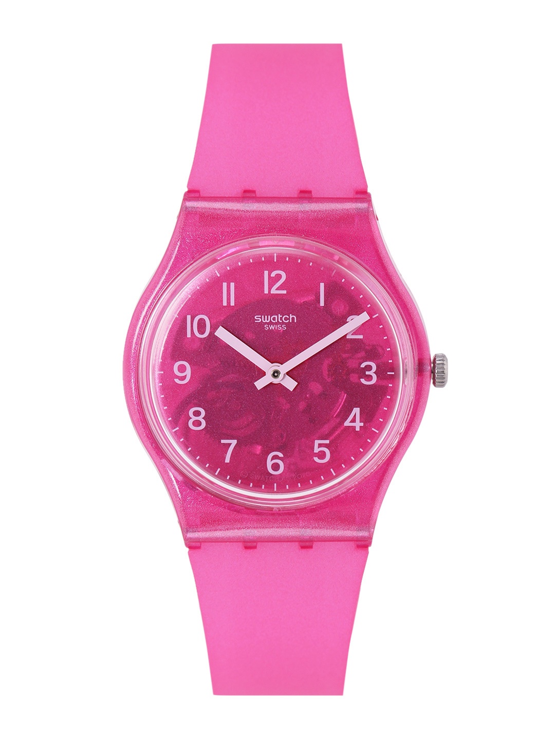 

Swatch Women Pink Swiss Made Water Resistant Analogue Watch GP170