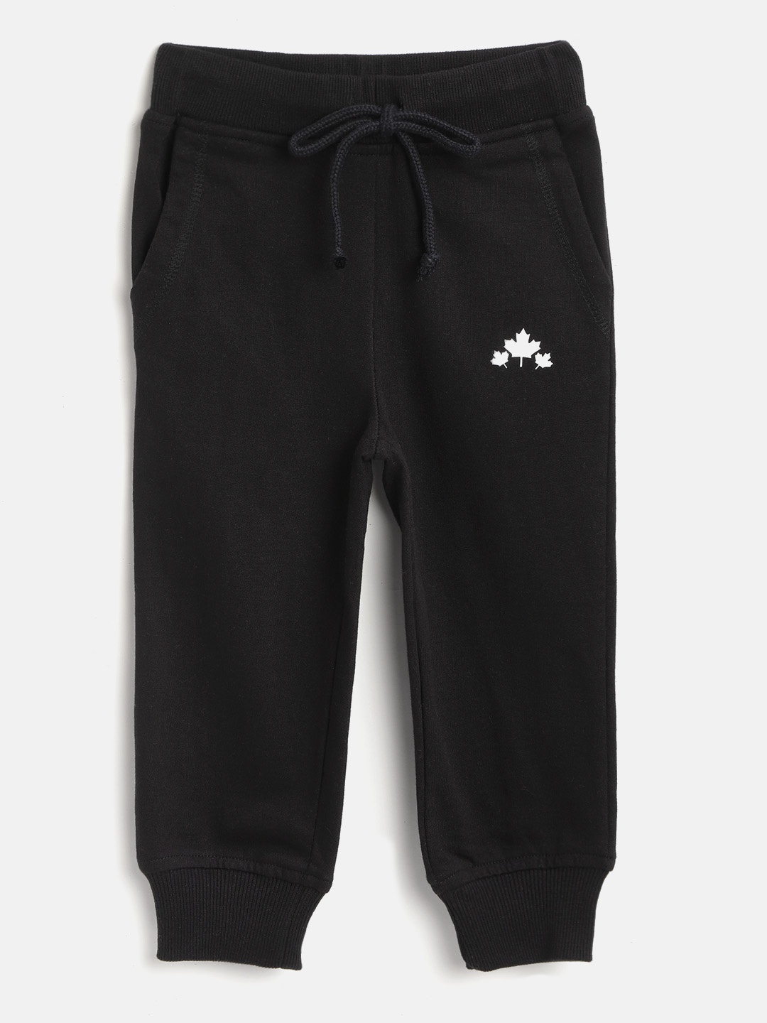 

Rute Girls Black Solid Pure Cotton Joggers