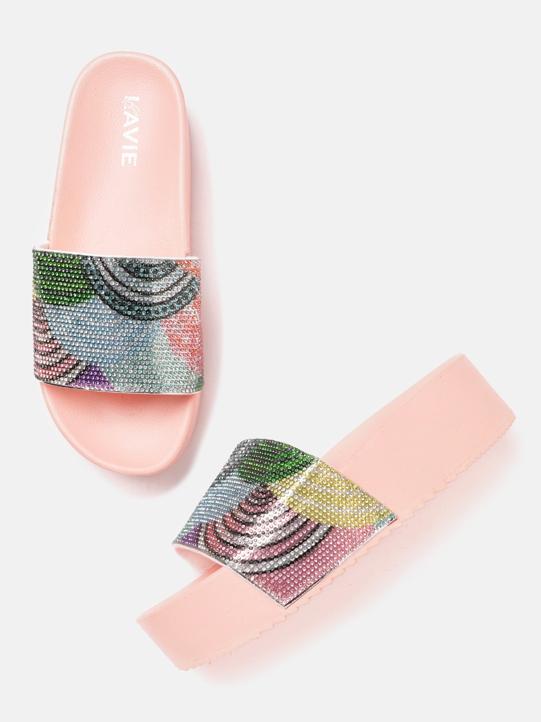 

Lavie Women Multicoloured Embellished Flatforms, Multi