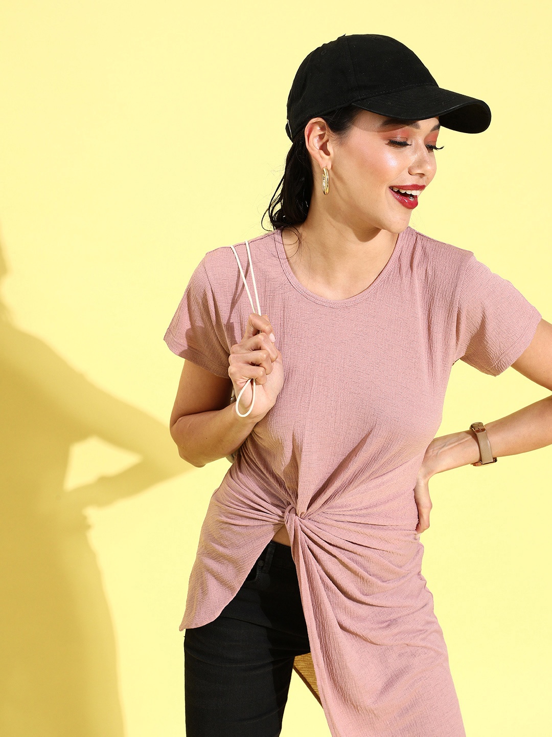 

Veni Vidi Vici Women Elegant Lavender Sleek Top