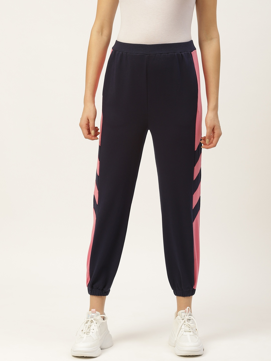 

Laabha Women Navy Blue Solid Joggers