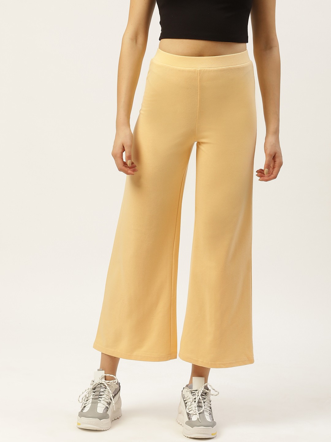 

Laabha Women Yellow Solid Track Pants