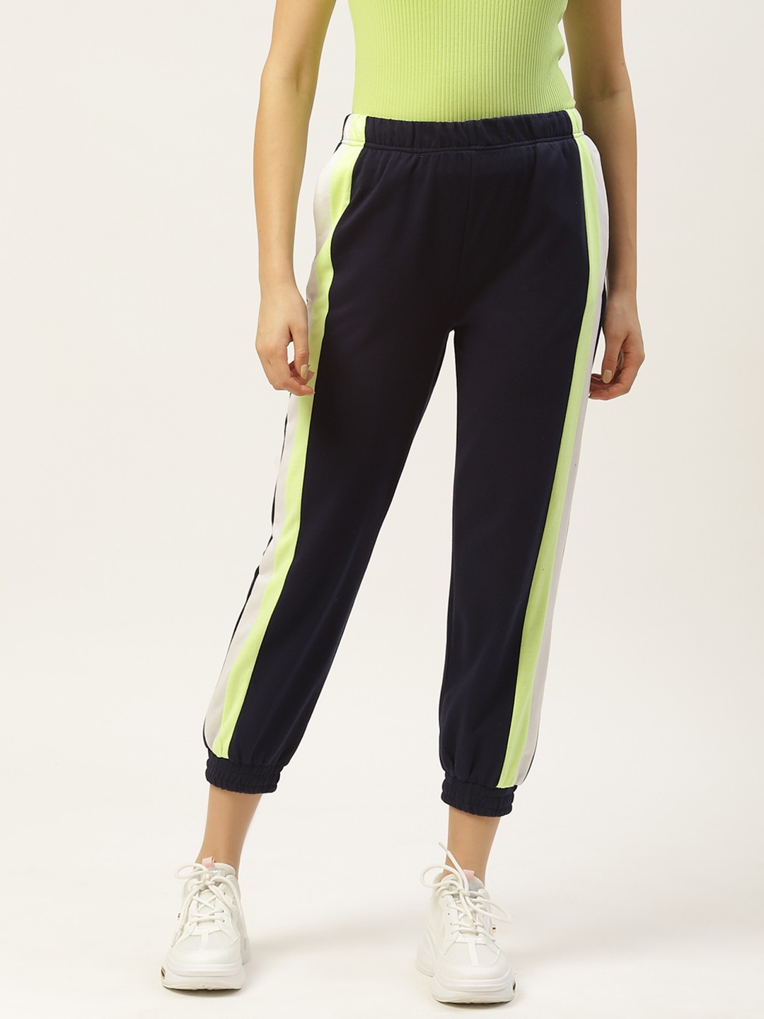 

Laabha Women Navy Blue Solid Joggers