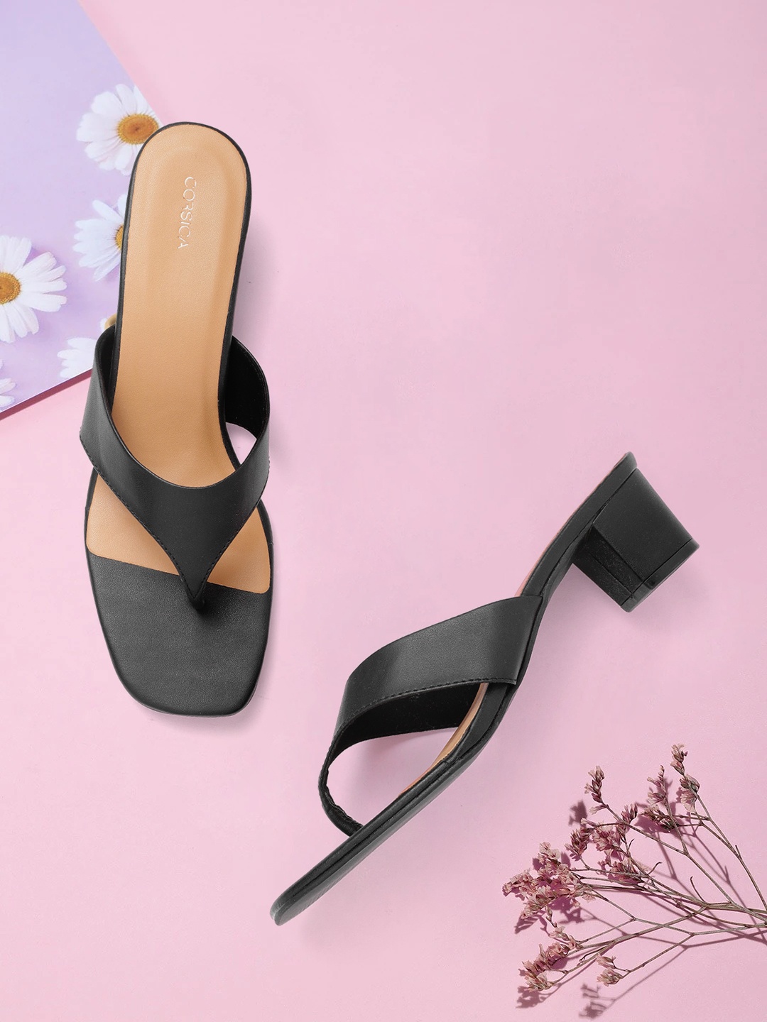 

CORSICA Women Black Solid Block Heels