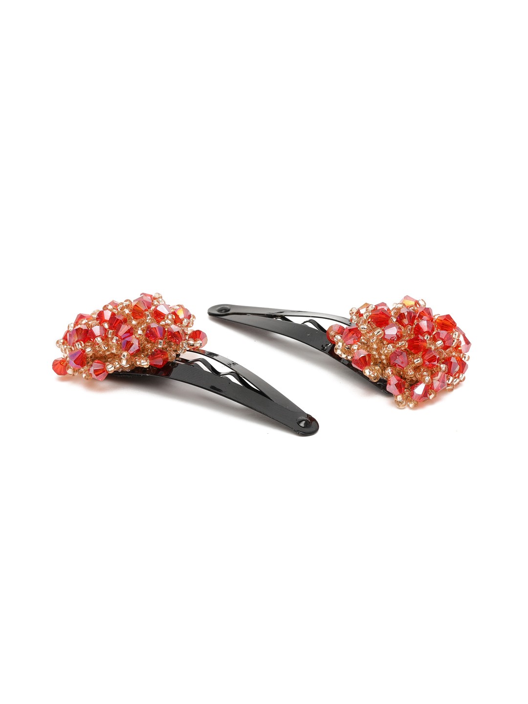 

AccessHer Red Beaded Tic Tac Hair Clip