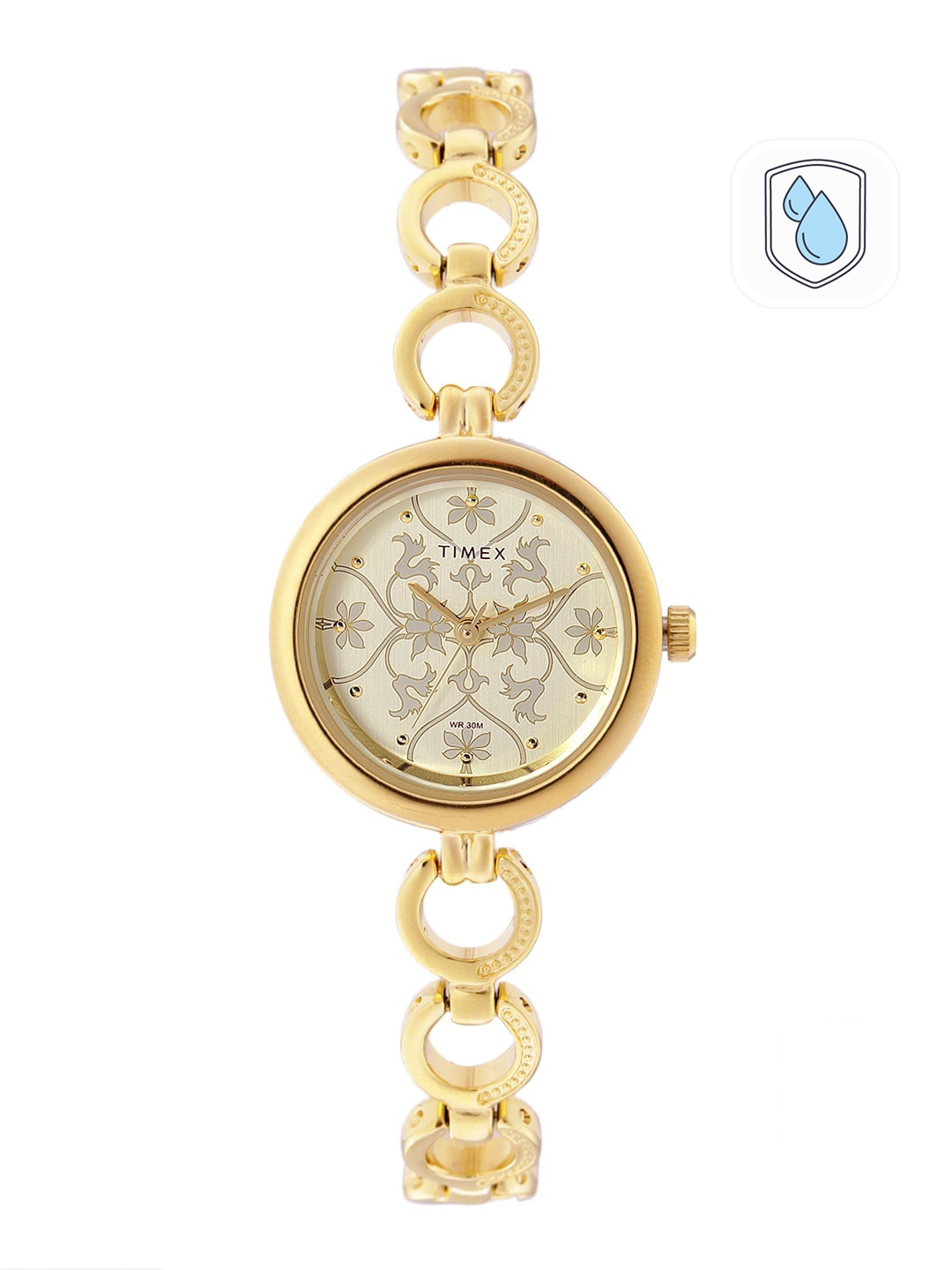 

Timex Women Champagne Analogue Watch - TWEL11414, Gold