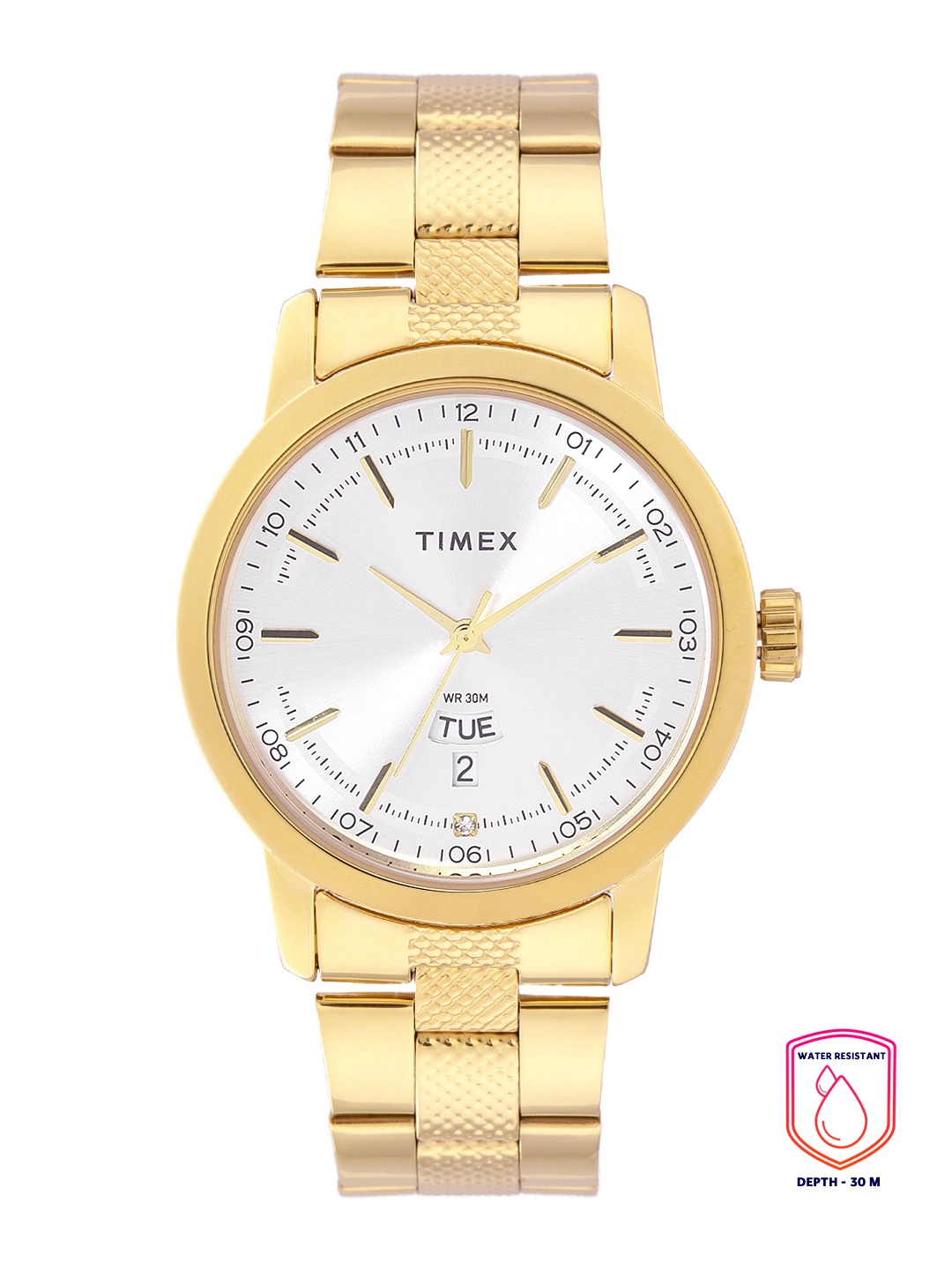 

Timex Men Silver-Toned Analogue Watch - TW000G915